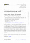 Research paper thumbnail of Possible discrepancies between cosmological and electroweak observables in Higgs Inflation