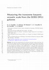 Research paper thumbnail of Measuring the transverse baryonic acoustic scale from the SDSS DR11 galaxies