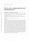 Research paper thumbnail of The H0 and σ8 tensions and the scale invariant spectrum