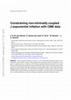 Research paper thumbnail of Constraining non-minimally coupled β-exponential inflation with CMB data