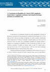 Research paper thumbnail of A Constituição da República de Cuba de 2019: ampliação democrática e regulação econômica como desafios do tempo presente ao socialismo real