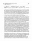 Research paper thumbnail of Synopsis of the roundtable discussion Exploring the significance