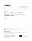 Research paper thumbnail of Development and Validation of the Nebraska Department of Correctional Services Prison Classification System