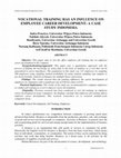 Research paper thumbnail of Vocational Training Has An Influence On Employee Career Development: A Case Study Indonesia