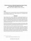 Research paper thumbnail of Collaboration between Industrial Engineering Capstone Design and Engineering Administration Classes