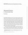 Research paper thumbnail of "Sensorial Errancy in Decolonial Key"