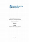 Research paper thumbnail of Comments and amendments to Estonian Government's European Union Policy 2011-2015 in Justice and Home Affairs