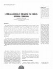 Research paper thumbnail of Letras judías y árabes en Chile: otros cobijos