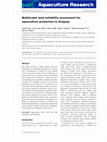 Research paper thumbnail of Multiscalar land suitability assessment for aquaculture production in Uruguay