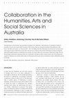 Research paper thumbnail of Collaboration in the Humanities, Arts and Social Sciences in Australia