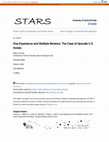 Research paper thumbnail of One experience and multiple reviews: the case of upscale US hotels