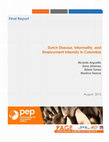 Research paper thumbnail of Laval Dutch Disease , Informality , and Employment Intensity in Colombia Final Report