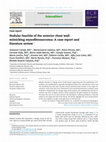 Research paper thumbnail of Nodular fasciitis of the anterior chest wall mimicking myxofibrosarcoma: A case report and literature review