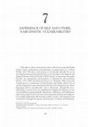 Research paper thumbnail of Experience of self and other: Narcissistic vulnerabilities