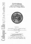 Research paper thumbnail of "Production alimentaire et lieux de consommation dans les établissements religieux au Moyen Âge et à l'époque Moderne" (colloque / 16-19 octobre 2003) Lille