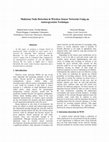 Research paper thumbnail of Malicious Node Detection in Wireless Sensor Networks Using an Autoregression Technique