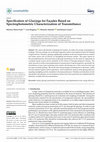 Research paper thumbnail of Specification of Glazings for Façades Based on Spectrophotometric Characterization of Transmittance