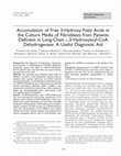 Research paper thumbnail of Accumulation of Free 3-Hydroxy Fatty Acids in the Culture Media of Fibroblasts from Patients Deficient in Long-Chain l-3-Hydroxyacyl-CoA Dehydrogenase: A Useful Diagnostic Aid