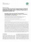 Research paper thumbnail of Long-Term Effect of an Exercise Training Program on Physical Functioning and Quality of Life in Pulmonary Hypertension: A Randomized Controlled Trial