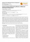 Research paper thumbnail of The Correlations Between Mentors‘ Leadership Competencies And The Functions Performed By The Mentors