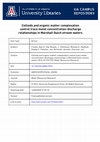 Research paper thumbnail of Colloids and organic matter complexation control trace metal concentration-discharge relationships in Marshall Gulch stream waters