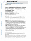 Research paper thumbnail of Behavioral avoidance predicts treatment outcome with exposure and response prevention for obsessive-compulsive disorder