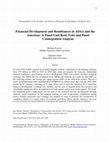 Research paper thumbnail of Financial Development and Remittances in Africa and the Americas: A Panel Unit-Root Tests and Panel Cointegration Analysis