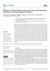 Research paper thumbnail of Models for Administration to Ensure the Successful Transition to Distance Learning during the Pandemic