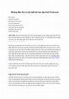 Research paper thumbnail of Những điều thú vị nên biết khi học lập trình Front-end