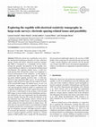 Research paper thumbnail of Exploring the regolith with electrical resistivity tomography in large-scale surveys: electrode spacing-related issues and possibility