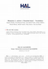 Research paper thumbnail of Humusica 1, article 1: Essential bases – Vocabulary