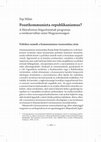 Research paper thumbnail of Posztkommunista republikanizmus? A liberalizmus kiigazításának programja a rendszerváltás utáni Magyarországon