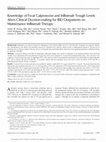 Research paper thumbnail of Knowledge of Fecal Calprotectin and Infliximab Trough Levels Alters Clinical Decision-making for IBD Outpatients on Maintenance Infliximab Therapy