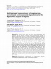 Research paper thumbnail of Multinational corporations’ oil exploration, poverty and environmental degradation in the Niger Delta region of Nigeria