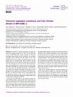 Research paper thumbnail of Holocene vegetation transitions and their climatic drivers in MPI-ESM1.2