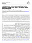 Research paper thumbnail of Political economy and the pursuit of universal health coverage in Ghana: a case study of the National Health Insurance Scheme