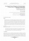 Research paper thumbnail of Accounting and Theories of Management, One Important Support of Albanian Reality to Distinguishing Financially Business Development in EU Countries