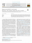 Research paper thumbnail of Biomass use and COVID-19: A novel concern