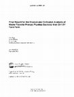 Research paper thumbnail of Final Report For The Erosion And Corrosion Analysis Of Waste Transfer Primary Pipeline Sections From 241-SY Tank Farm