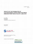 Research paper thumbnail of Results of the Examination of Electrochemical Noise Probe Specimens Removed from Tank 241-AN-107 June 2010