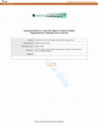 Research paper thumbnail of Implementation of Lean Six Sigma in Saudi Arabian organisations