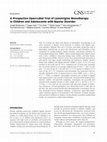 Research paper thumbnail of A Prospective Open-Label Trial of Lamotrigine Monotherapy in Children and Adolescents with Bipolar Disorder