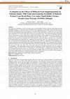 Research paper thumbnail of Evaluation on the Effects of Different Feed Supplementation on Nutrient Intake, Milk Yield and Economic Feasibility of Holstein Frisian Cross Breed Dairy Cow under Small Holder Farmer：Wondo Genet Woreda, SNNPRS, Ethiopia