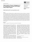 Research paper thumbnail of Public Health in Practice: Development of an Undergraduate Domestic Off-Campus Public Health Program