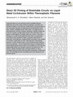 Research paper thumbnail of Direct 3D Printing of Stretchable Circuits via Liquid Metal Co‐Extrusion Within Thermoplastic Filaments