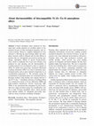 Research paper thumbnail of About thermostability of biocompatible Ti–Zr–Ta–Si amorphous alloys