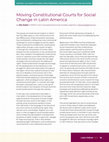 Research paper thumbnail of Moving Courts for Social Change in Latin America