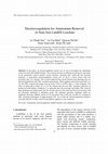 Research paper thumbnail of Electrocoagulation for ammonium removal in Nam Son landfill leachate