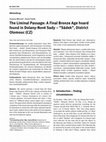 Research paper thumbnail of The Liminal Passage: A Final Bronze Age hoard found in Dolany-Nové Sady – "Sádek", District Olomouc (CZ) FULL TEXT