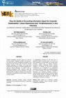 Research paper thumbnail of Does the Quality of Accounting Information Impact the Corporate Sustainability? Lesson Experiences from 124 Manufacturers in Java, Indonesia